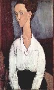 Amedeo Modigliani, Portrat der Lunia Czechowska mit weiber Bluse